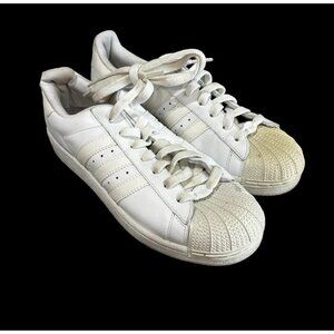 Y2K Vintage Adidas Superstar II 2 Men's Sz 8 Shell Toe Sneaker White Hiphop